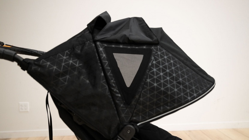 the summit canopy has side ventilation panels for hot days.