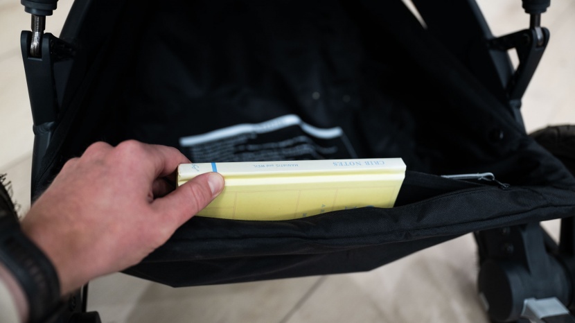 guava roam crossover - the zip pocket inside the storage basket is a handy place to stow...