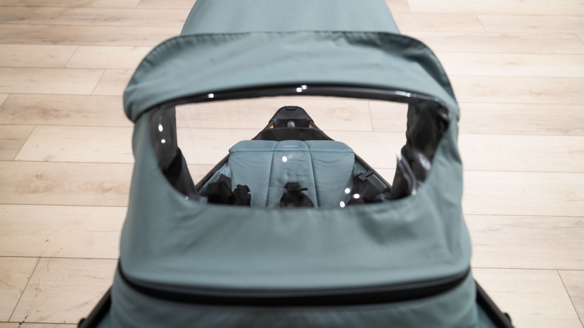 jogging stroller - a great peek-a-boo window lets you check on little ones without...