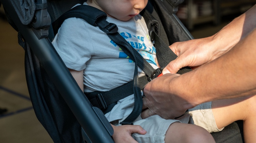 jogging stroller - the guava roam harness is padded where it needs to be for comfort...