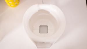 The bottle chamber of the Chicco is easy to clean with a bottle...