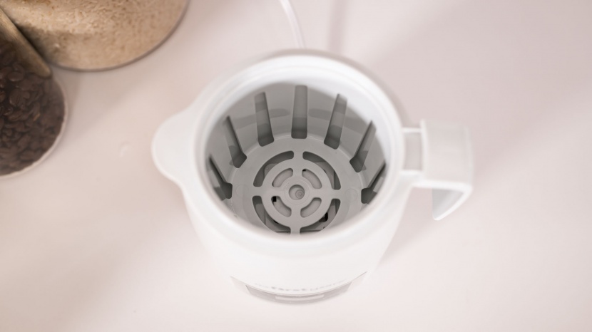 the gentle warmth has a removable plastic basket to help lower and...