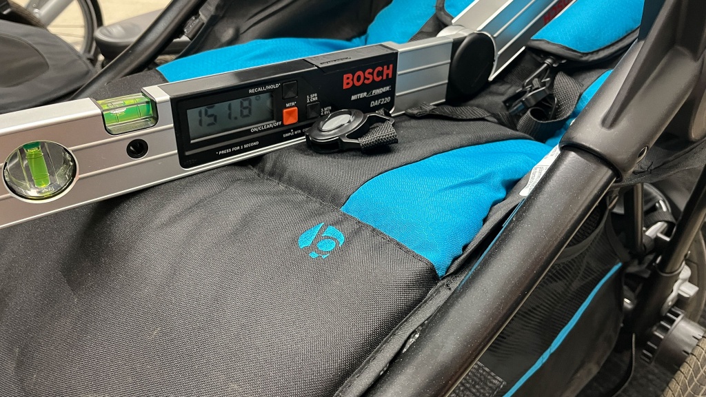 baby trend expedition race tec - we measured each seat for the highest and lowest recline angles...