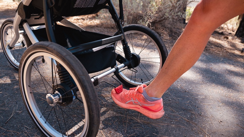 jogging stroller - jogging stroller tires are typically larger than full-size strollers...