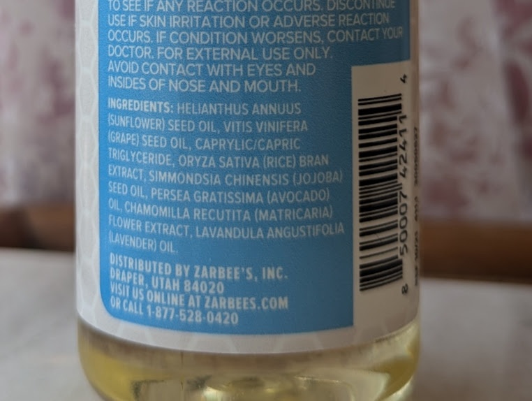 baby oil - zarbees has more ingredients than some of our other favorites and...