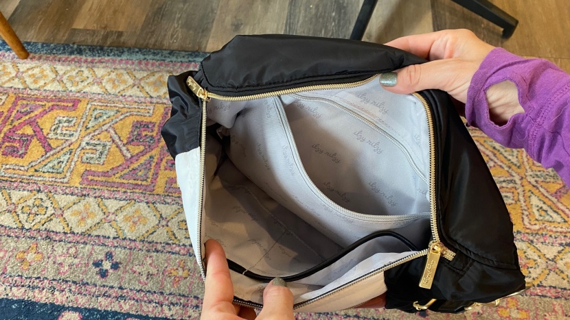 diaper bag - the itzy ritzy crossbody does not have a lot of storage, but there...