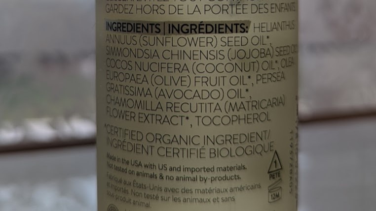 baby oil - finding oil with fewer ingredients or natural and organic...