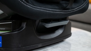 The location of the Poplar's recline adjustment lever is largely...