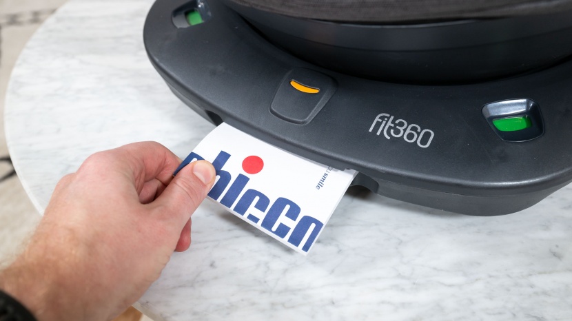 chicco fit 360 - the chicco manual slides into a designated pocket on the seat base.