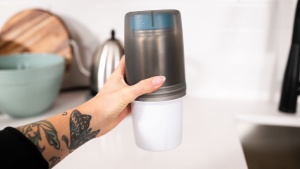 The Voyager's components all stack together for a fairly...