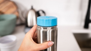 The Voyager has a thermos-type insulated container that requires two...