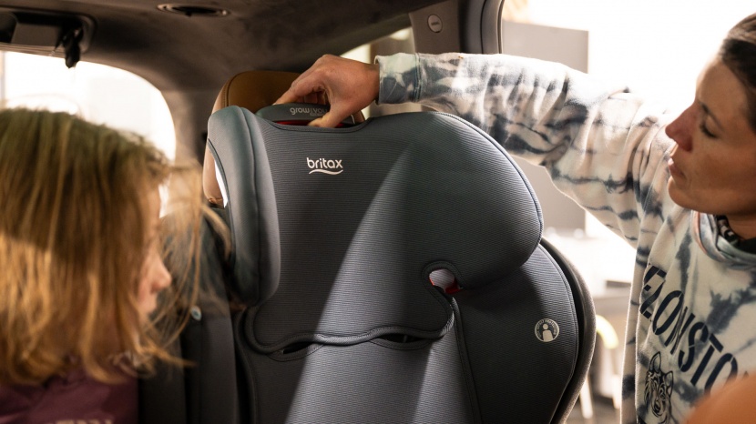 britax grow with you clicktight - the britax has good padding in the adjustable headrest to provide...