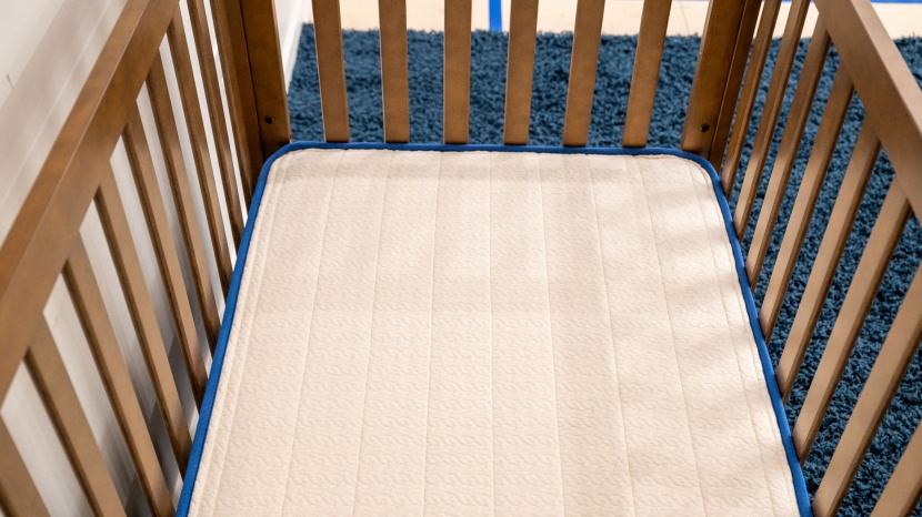 my green mattress emily natural - the green mattress fits in our test cribs with a small gap that is...