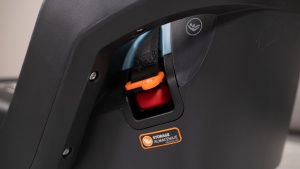 The Aria LATCH connectors store inside the base and self-ratchet in...