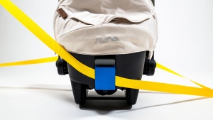 The European belt path on the Nuna includes wrapping the belt...