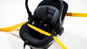 The foot portion of the Aria carrier has a dedicated and easy-to-use...