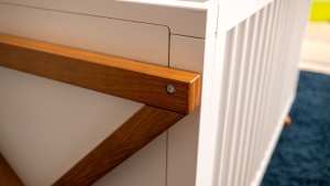 The Equinox has some visible fasteners but they are not obtrusive...