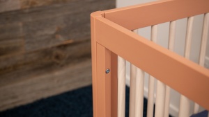 The Lolly fasteners face in instead of on the forward-facing edge to...