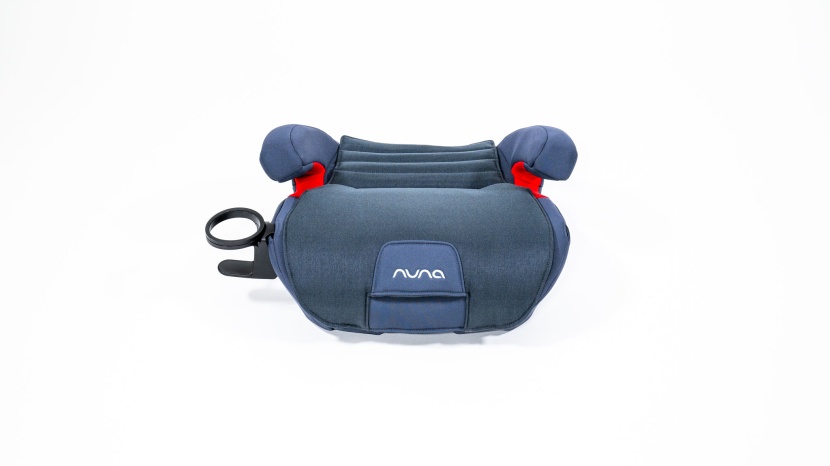the nuna is much lighter and smaller as a backless booster. while we...