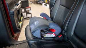 Going backless with the Nuna can be useful for travel or carpooling.