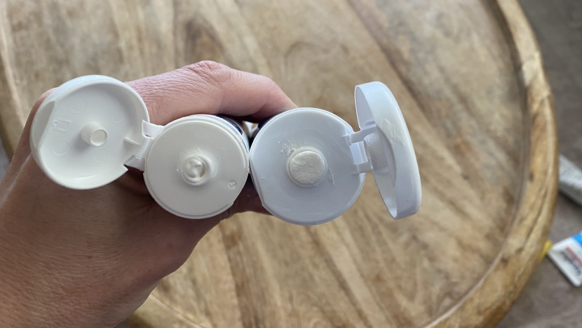 diaper cream - being able to easily squeeze contents out of the tube is important...