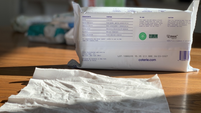baby wipes - coterie checks many preferred ingredient boxes in our tests.