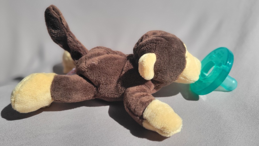 pacifier - the plush animal attached to the wubbanub helps keep the pacifier...