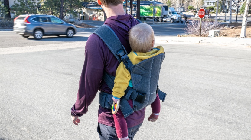 babybjorn one - even getting your little one into the back carry position on the one...