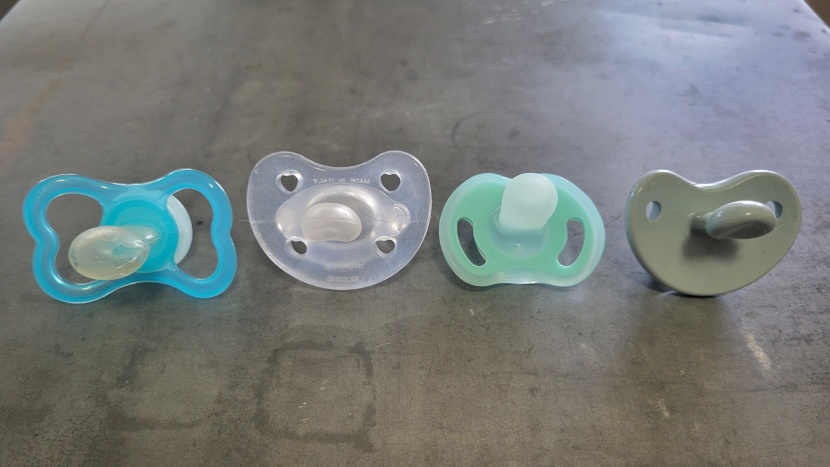 pacifier - it can take time finding the right nipple shape for your baby...