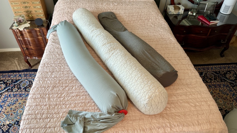 pregnancy pillow - the bbhugme, coop, and frida adjustable are three i shape pillows...