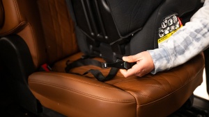 The Cambria has hook-style LATCH connectors but the ease of removal...