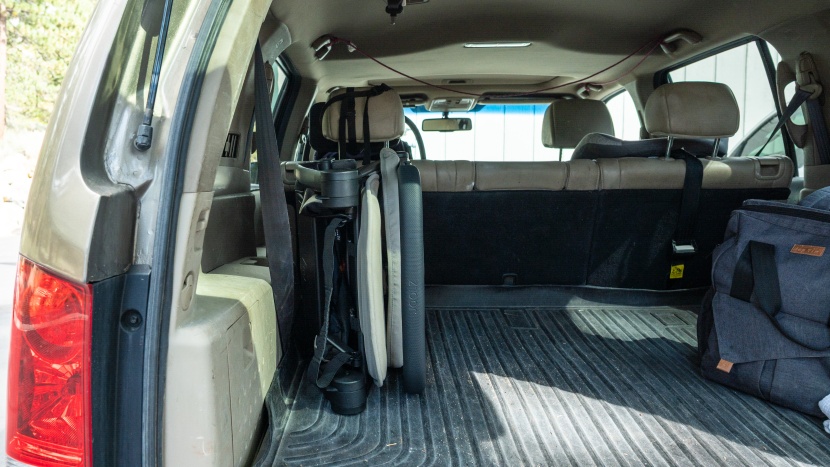 joolz aer+ - during testing, the joolz aer+ fit comfortably in the suv&#039;s rear...