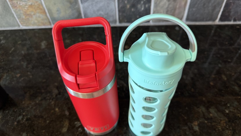 kids water bottle - the yeti rambler jr. and the lifefactory with active flip cap both...