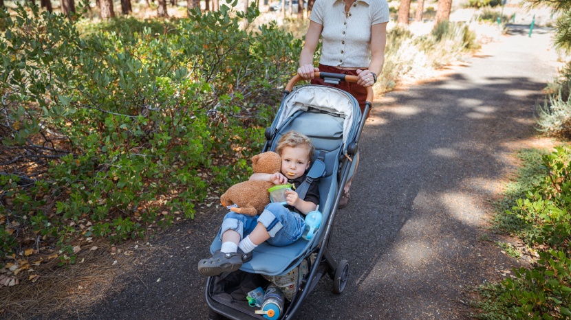 travel stroller - the minu v3 has a comfortable seat, nap-worthy recline, and ample...