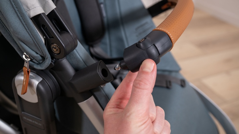 uppababy vista v3 double - the bumper bar snaps on and off for convenience, is solidly made and...