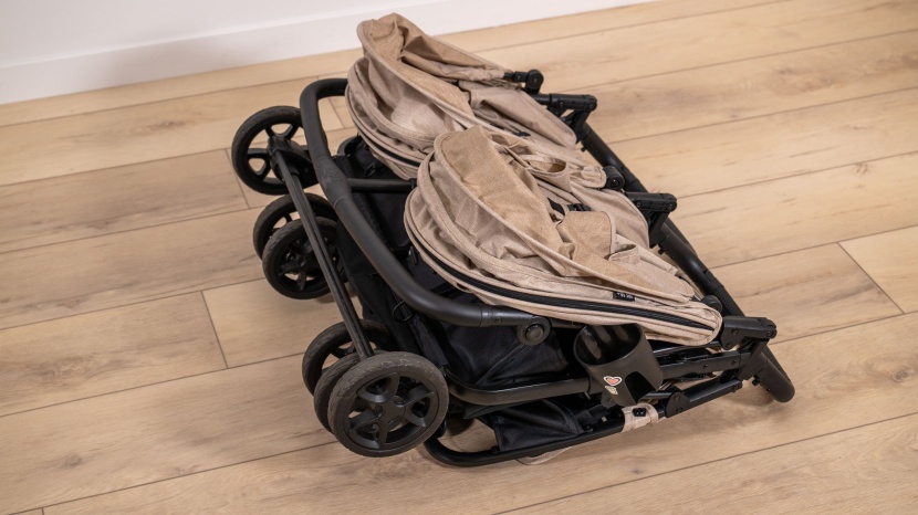 double stroller - the zoe twin is one of the lightest and smallest options in the group.