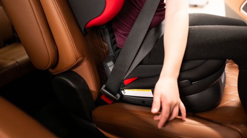 booster seat - the lack of armrests and bulky lower seat make it super easy for...