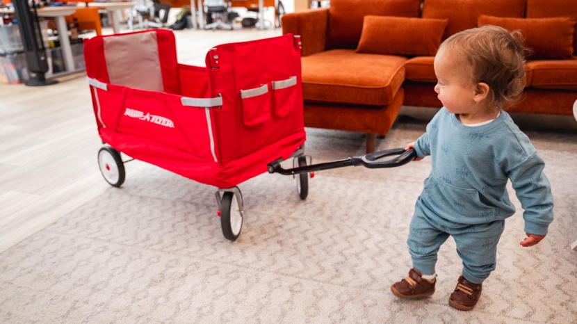 radio flyer 3-in-1 ez fold wagon - our little tester enjoyed pulling the radio flyer 3-in-1.
