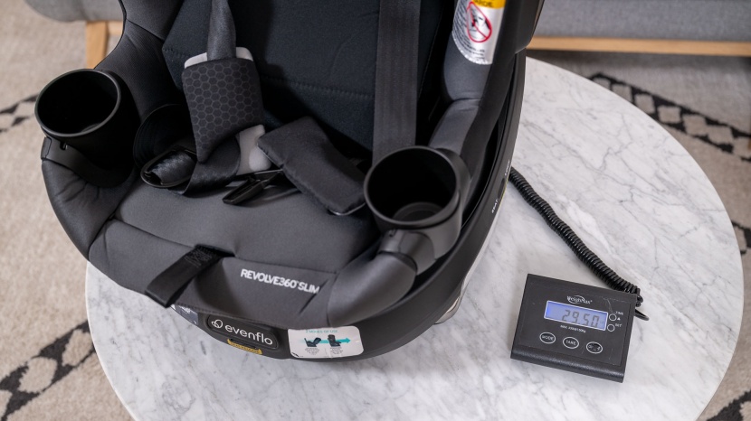 evenflo revolve360 slim  2-in-1 - while the revolve is slim, it is still heavier than the average...