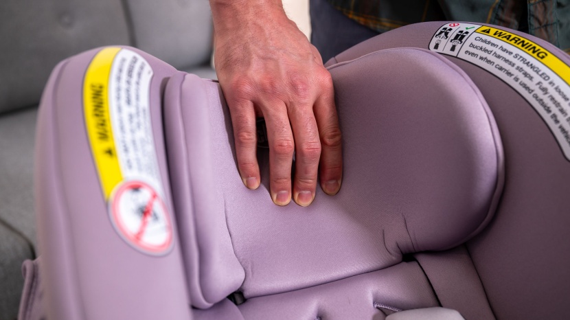 chicco keyfit max cleartex - the keyfit fabric is soft, and the padding is better than some.