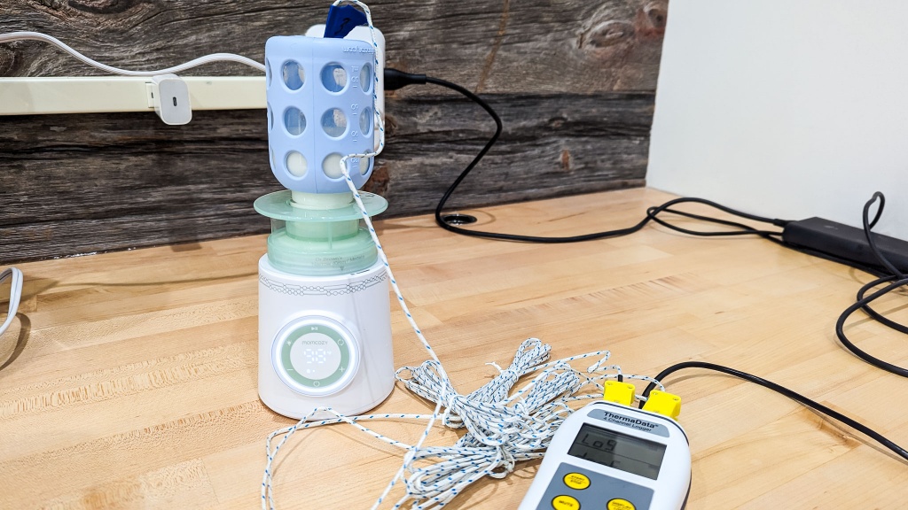 momcozy portable warmer - after 5 test periods of the momcozy, it had one low outlier that...