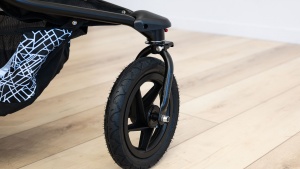 The front wheel on the Revolution offers alignment adjustment to...