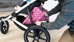 The Urban Glide 2 storage basket is a triangular shape that can make...