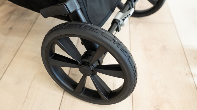 baby jogger city select 2 - the select 2 wheels are foam-filled plastic and we wish it was...