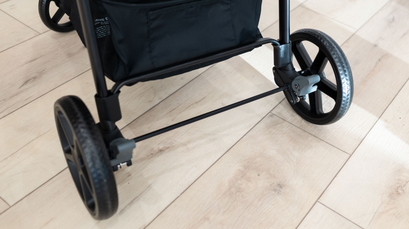 britax brook + - the brake pedals on the brook+ are smaller and close to the wheels...